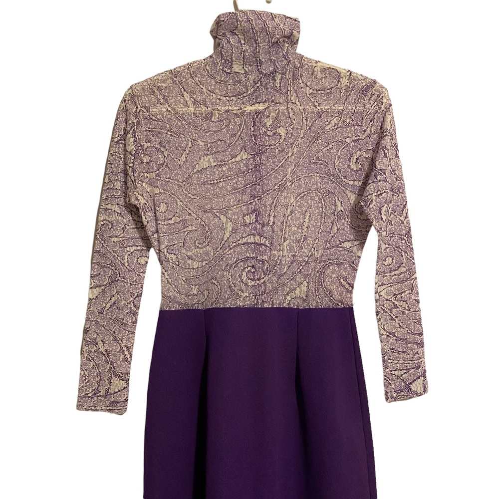 70s Vintage Purple Hippie Dress - Picture 7 of 11